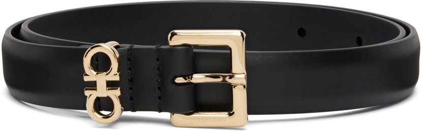 Vyöt FERRAGAMO Ferragamo Gancini Skinny Belt Musta | 786298