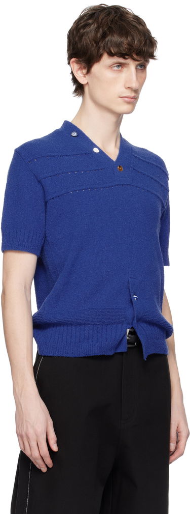 Villapaita ADER ERROR ADER error Knitted V-Neck Sweater Sininen | BO01SSKT0502BL, 1