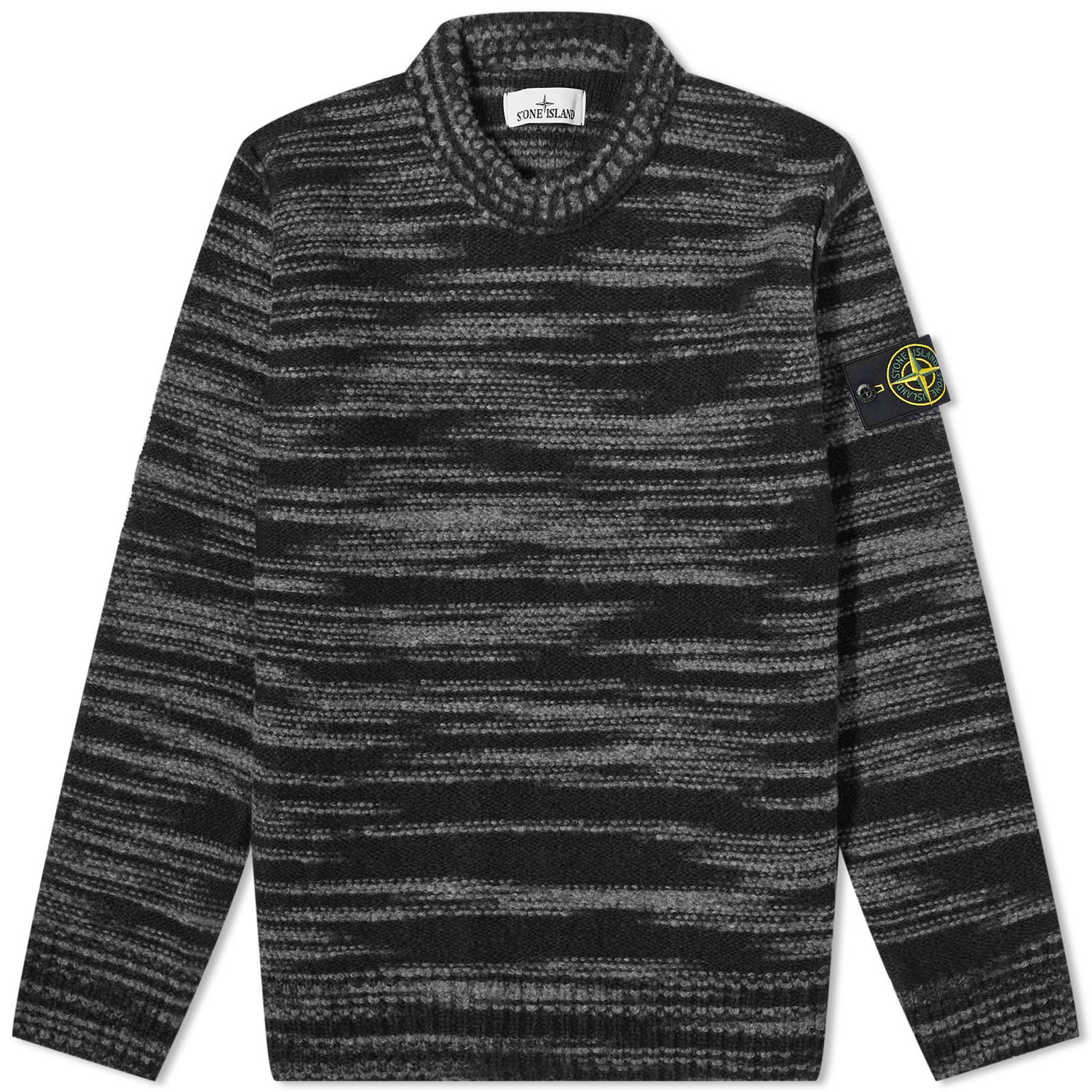 Villapaita Stone Island Reverse Seam Lambswool Crewneck Musta | 7915532-V0029, 0