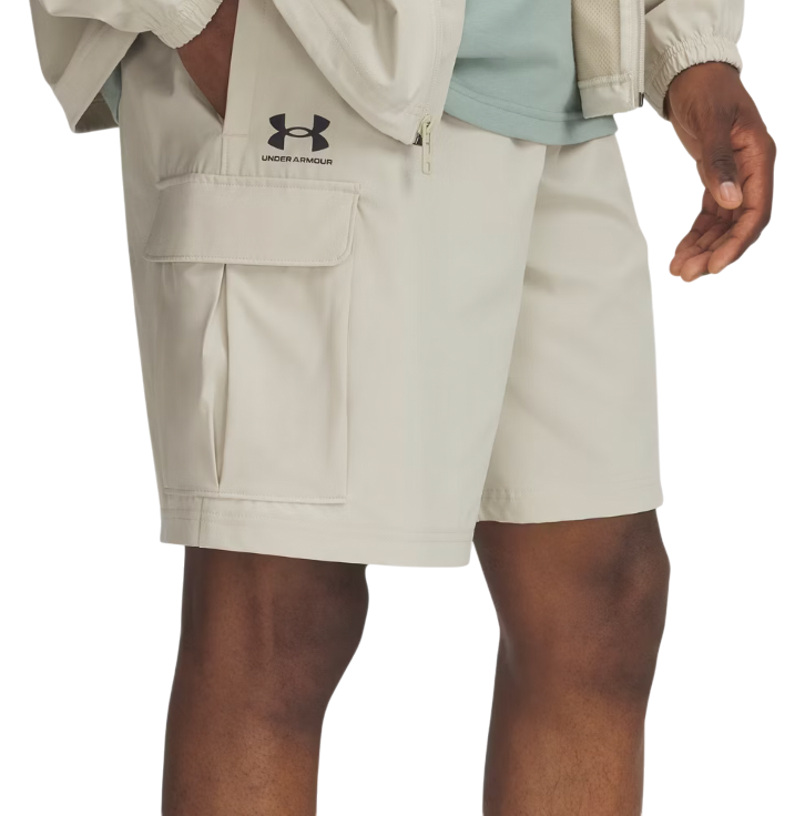Shortsit Under Armour UA Vibe Woven Cargo Shorts Beige | 1386560-289