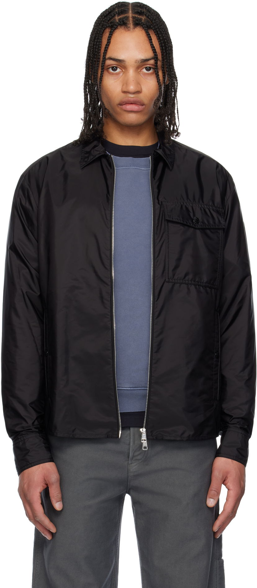 Tuulitakki Moncler Moncler Archivio Zip-Up Jacket Musta | K10912F00017539ZD