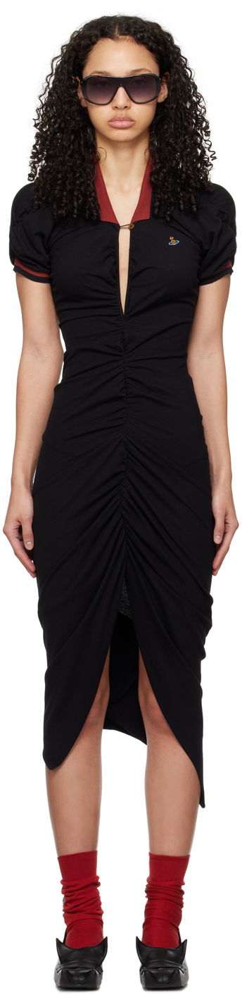 Mekko Vivienne Westwood Pulling Midi Dress Musta | 1102000Z-J0009-