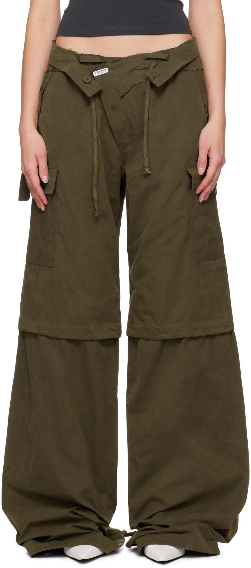 Cargo housut Ottolinger Ottolinger Baggy Cargo Pants Vihreä | 10620030601