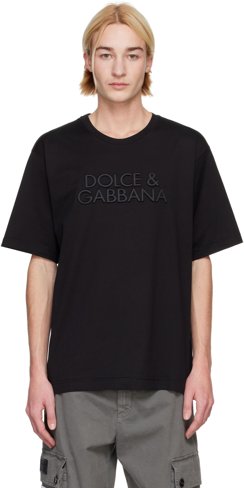 T-paita Dolce & Gabbana Dolce&Gabbana Cotton T-Shirt with Logo Musta | G8PN9ZG7NWN