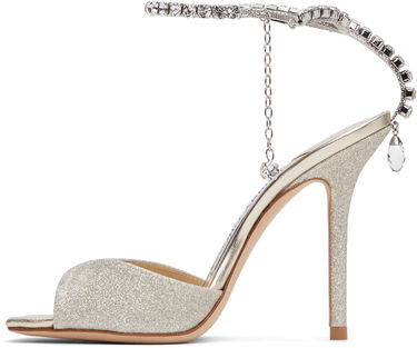 Kengänhoito Jimmy Choo Jimmy Choo Saeda 100 Heeled Sandals Metallinen | SAEDA SANDAL 100, 2