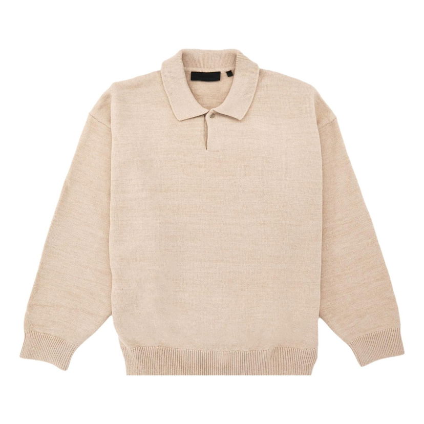 Villapaita Fear of God Knit Polo Shirt Beige | 192BT232183F