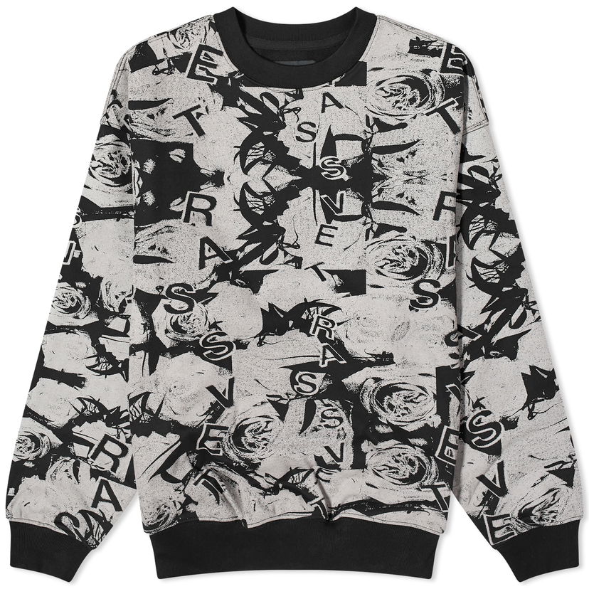 Villapaita PACCBET Roses Crew Neck Harmaa | PACC14T023-BLK