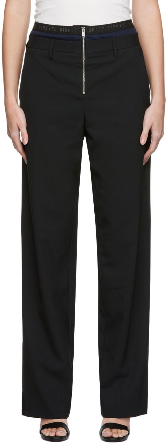 Housut Dion Lee Dion Lee Layered Trousers Musta | C2052R22