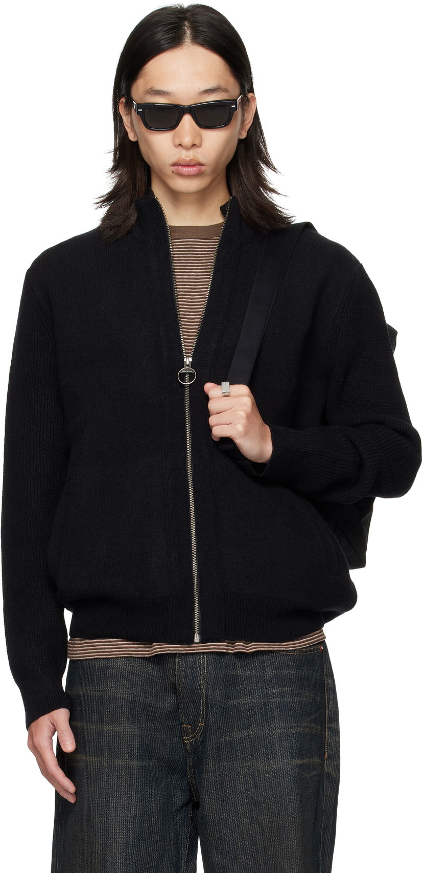 Villapaita Barbour Barbour Milburn Zip Cardigan Musta | MKN1661BK31