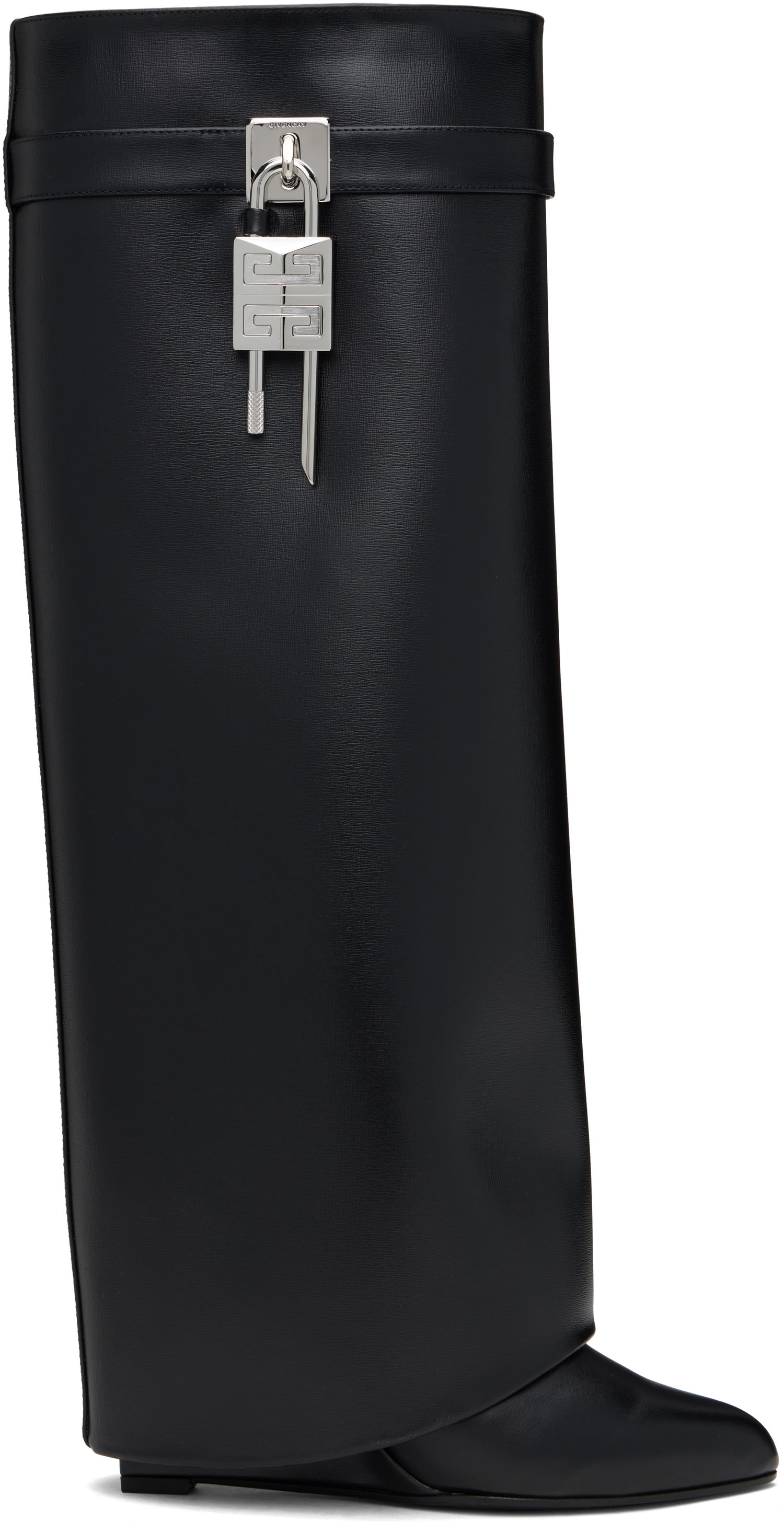 Vaatteet Givenchy Givenchy Shark Lock Tall Boots Musta | BE702XE1NG001, 0