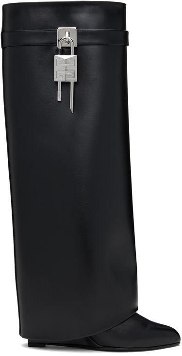 Vaatteet Givenchy Givenchy Shark Lock Tall Boots Musta | BE702XE1NG001, 0