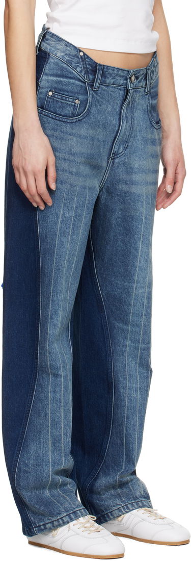 Jeans ADER ERROR ADER error Two-Tone Pinstriped Jeans Sininen | BO01SSJE0104BL, 4