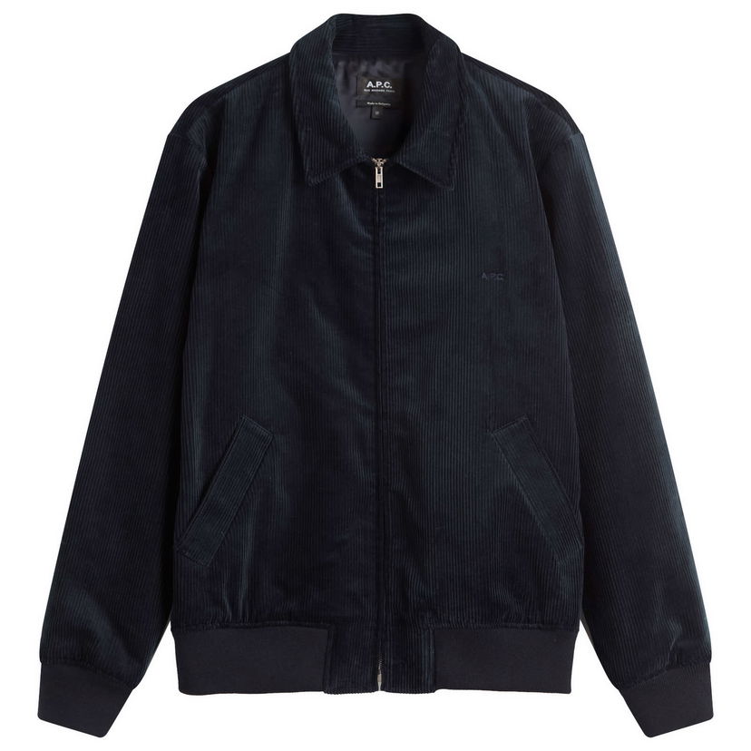 Takki A.P.C. A.P.C. Men's Gilles Corduroy Jacket, Size Small Tummansininen | COHBB-M32019-IAK