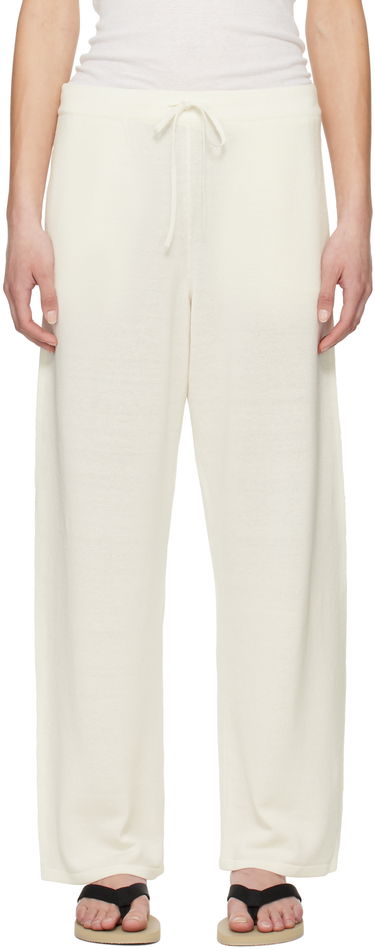 Verryttelyhousut The Row The Row Jory Knitted Drawstring Trousers Valkoinen | 8809-Y889, 0
