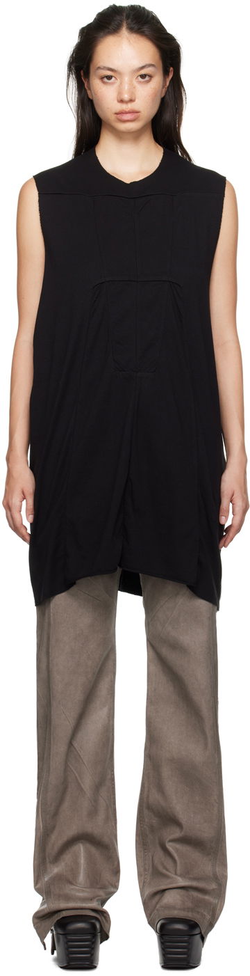 Tankkitoppi Rick Owens Luxor SL Tank Top Musta | DS02D2111 RNP