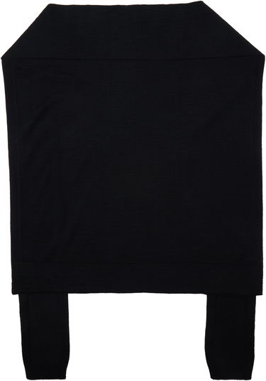 Huivi LEMAIRE Lemaire Trompe L'oeil Shrug Musta | AC1207 LK087, 1