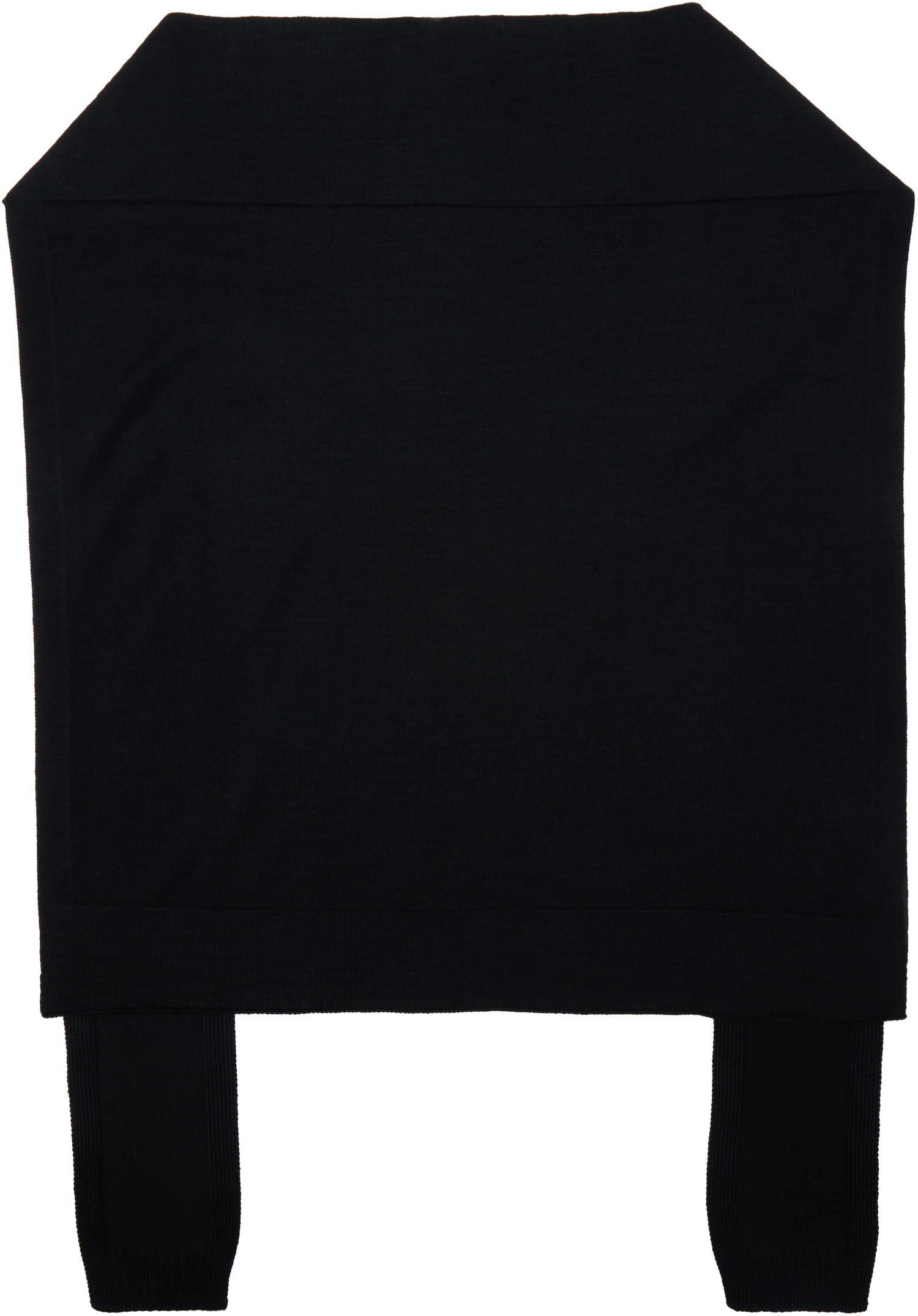 Huivi LEMAIRE Lemaire Trompe L'oeil Shrug Musta | AC1207 LK087, 1