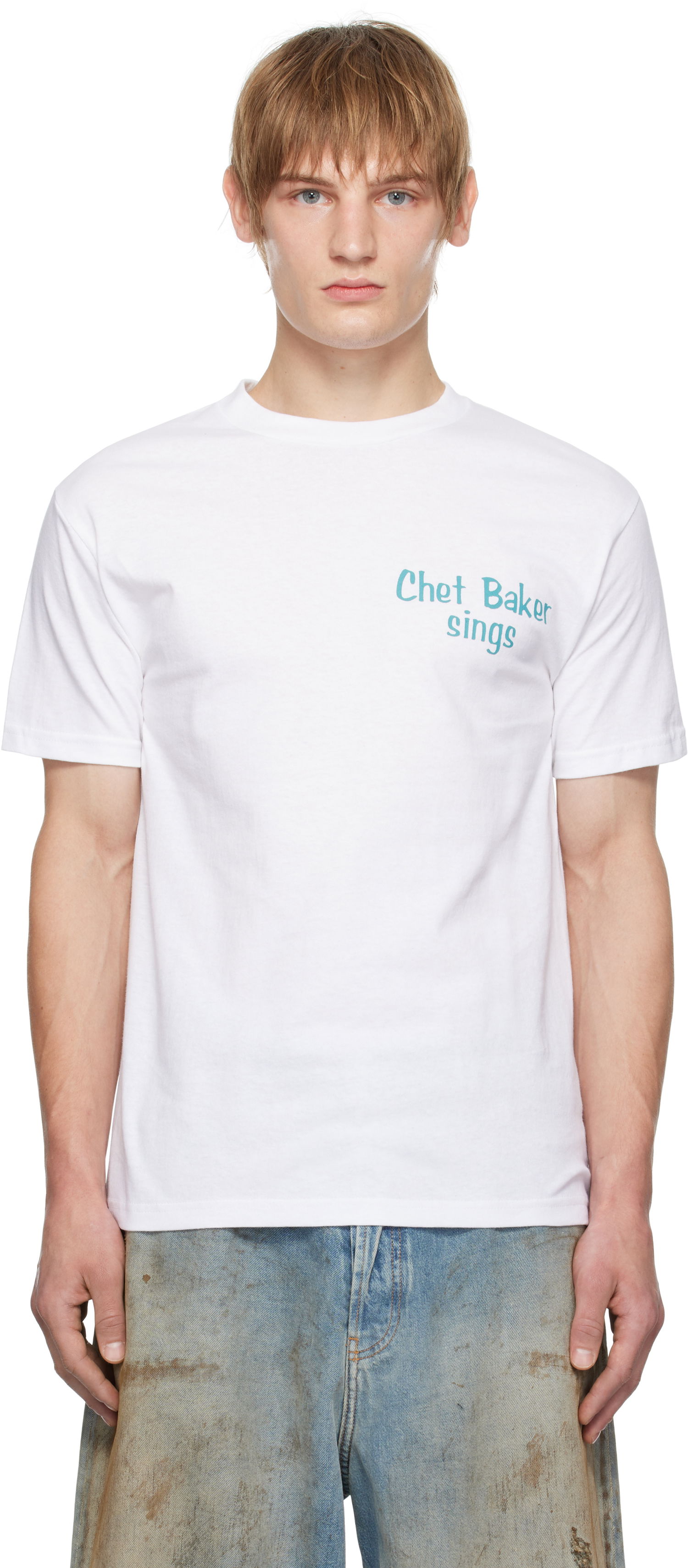 T-paita WACKO MARIA 'Chet Baker' Print T-Shirt Valkoinen | CHETBAKER-WM-TEE01, 0