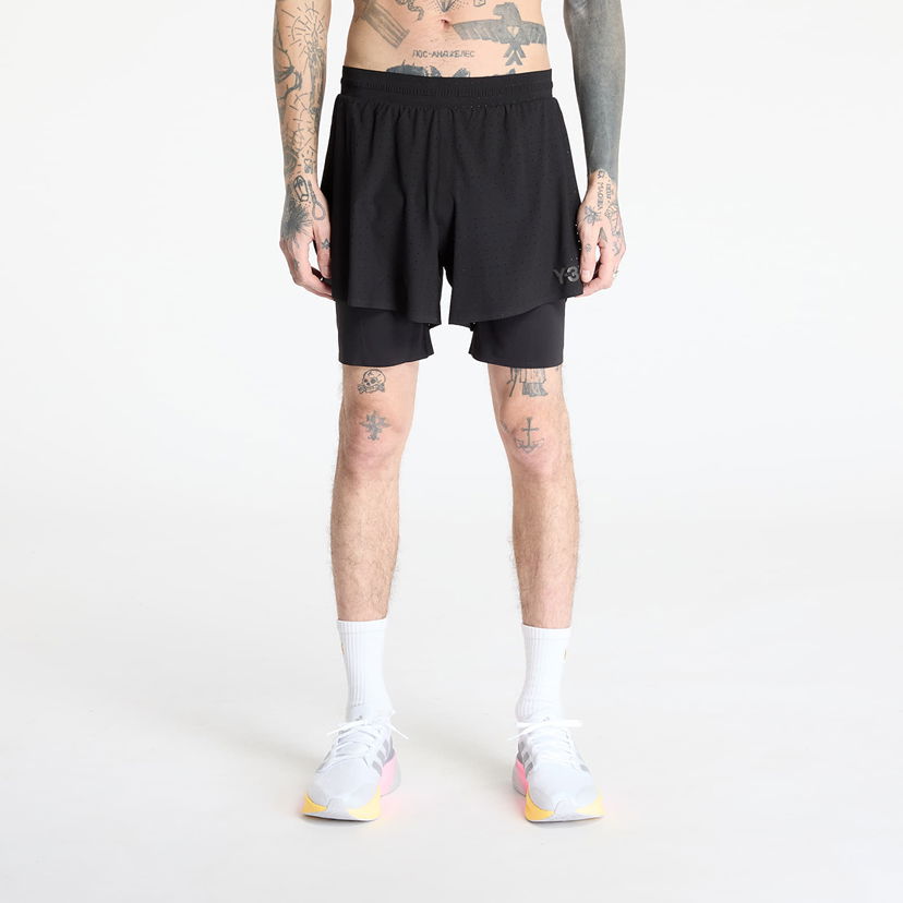 Shortsit Y-3 Y-3 Running Shorts with Tights Musta | JV7326