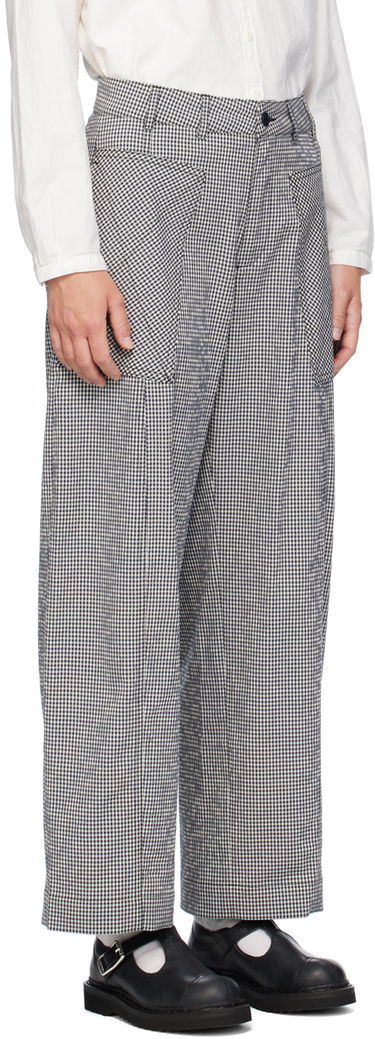 Housut YMC YMC Peggy Gingham Check Trousers Sininen | Q4WMI, 1