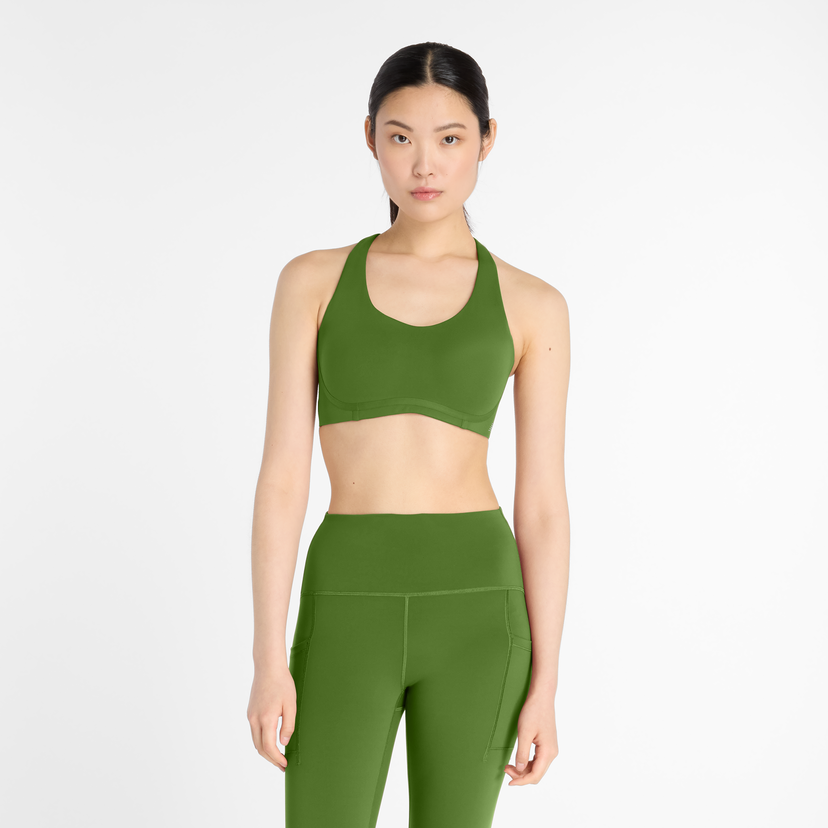 Rintaliivit New Balance Halter Neck Sports Bra Vihreä | NBWB51052AGN
