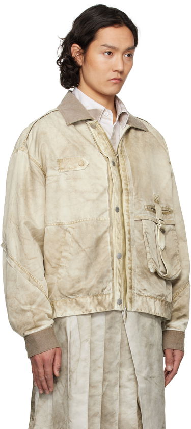Bomber-takki Feng Chen Wang Feng Chen Wang Sandwashed Nylon Jacket Beige | FUS19JK15G, 1