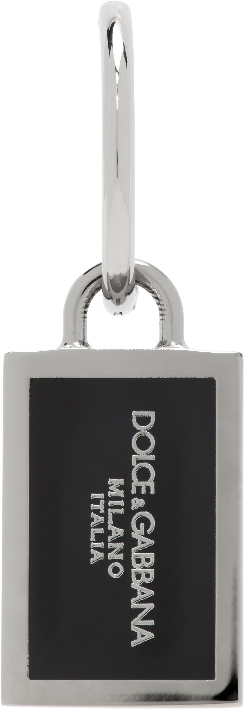 Avaimenperät Dolce & Gabbana Dolce & Gabbana Logo Plaque Single Earring Metallinen | WER1D2W1111