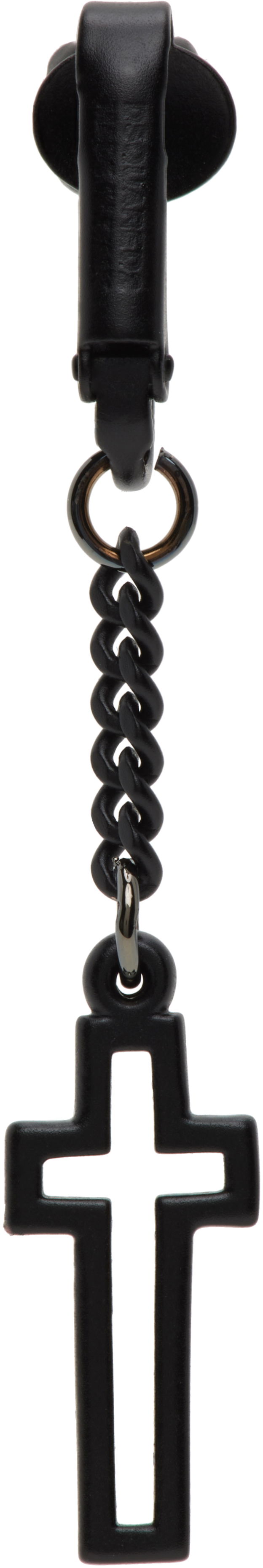Avaimenperät DSQUARED2 Dsquared2 Clip-On Cross Earring Musta | ERM0064_37208163_2124