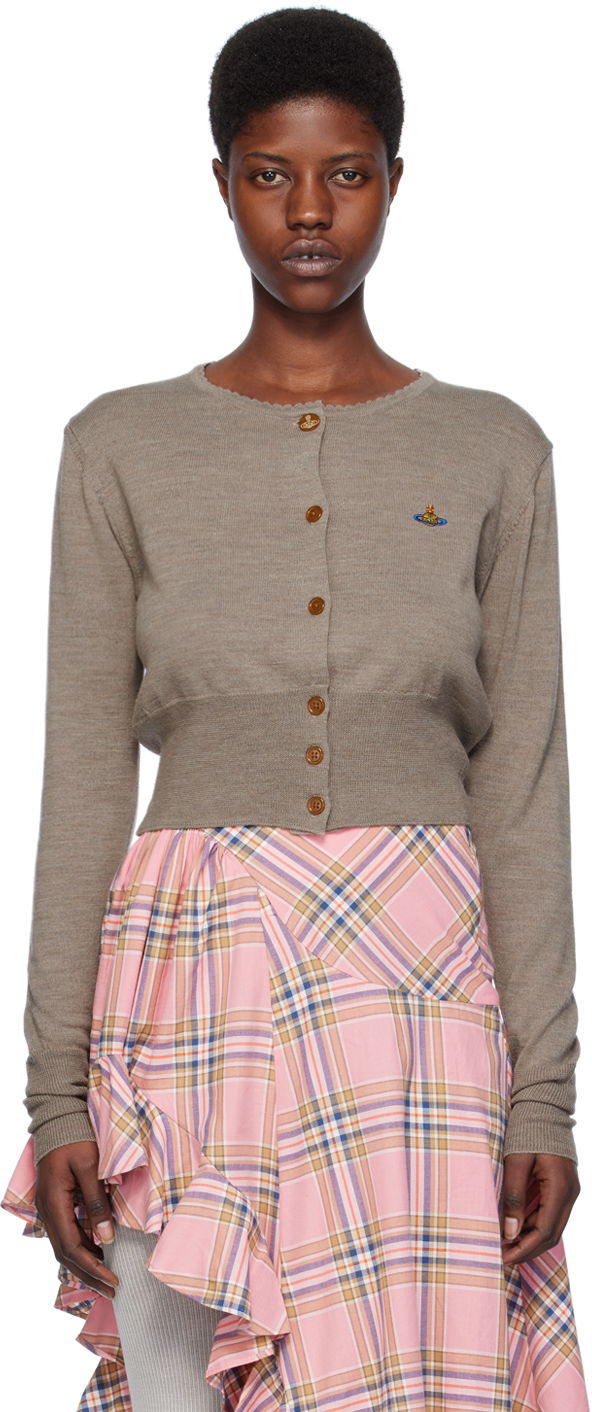 Villapaita Vivienne Westwood Bea Cardigan Harmaa | 1803002U-Y0006-