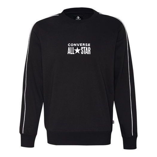 Villapaita Converse All Star Track Crew Fleece Sweatshirt Musta | 10018257-A01