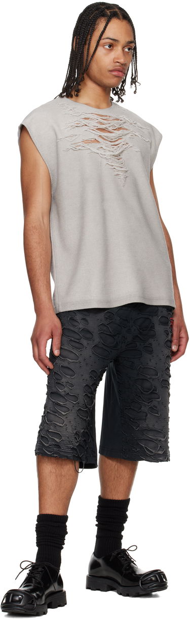 Tankkitoppi Diesel Diesel S-Rub-SL Distressed Tank Top Harmaa | A19115-0PLAI-97C, 3