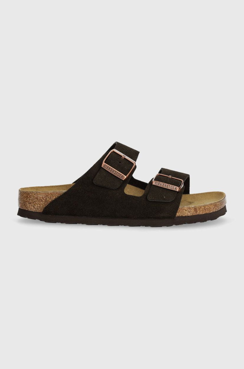 Tennarit ja kengät Birkenstock Birkenstock Arizona Suede Slides Ruskea | 1027083