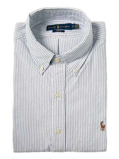 Paita Polo by Ralph Lauren Striped Oxford Shirt Sininen | 710549084009