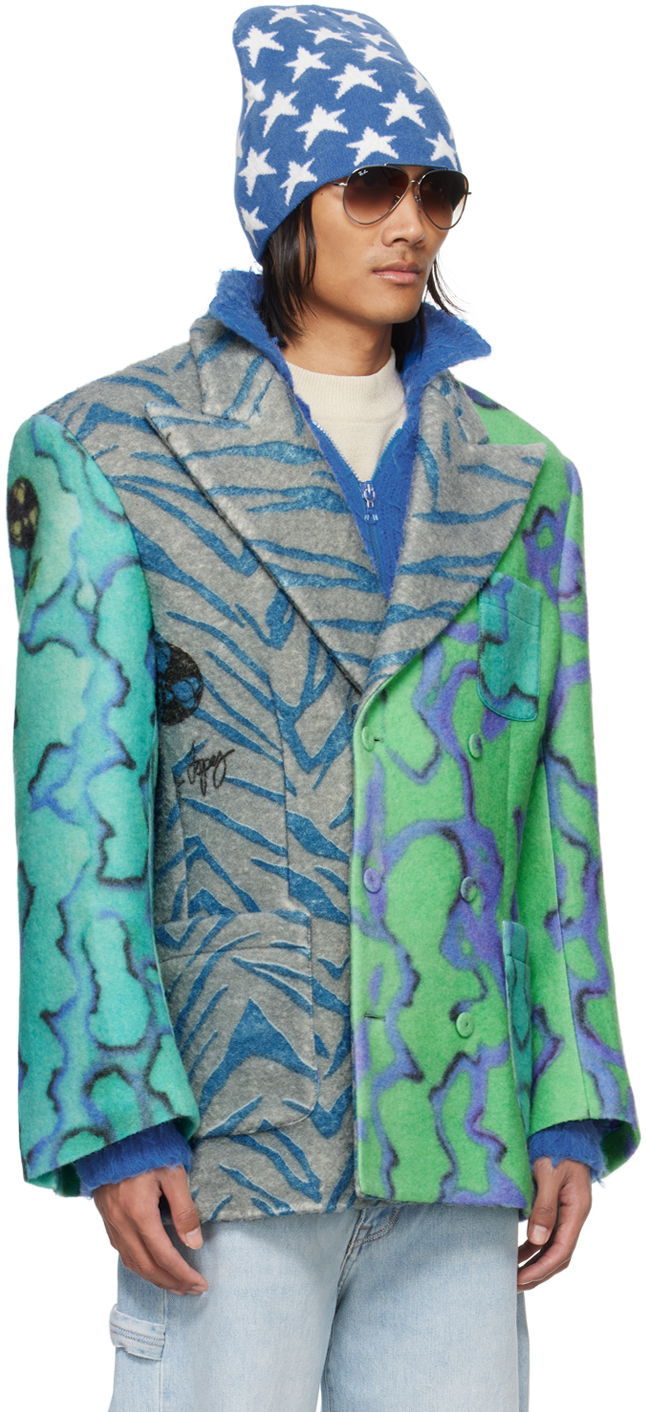 Takki ERL ERL Printed Blazer Vihreä | ERL07J032, 1