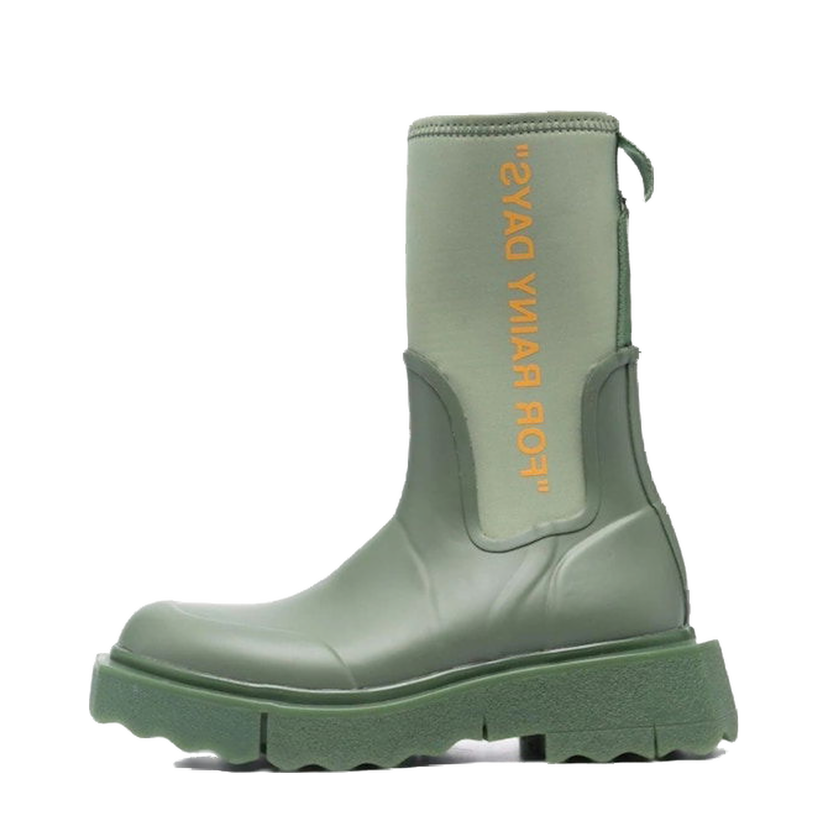 Tennarit ja kengät Off-White Zip-tie Rain Boots Green W Vihreä | OWIA265F21MAT0015720
