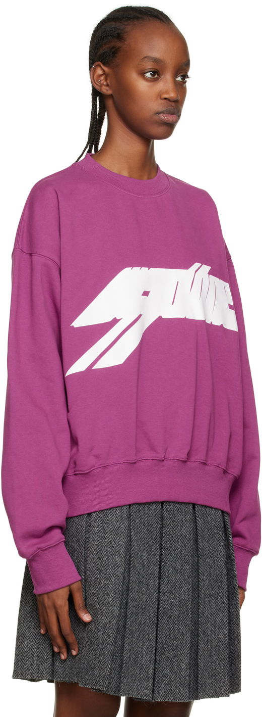 Huppari We11done Graphic Sweatshirt Violetti | WD-TS3-22-820-U-PP, 1
