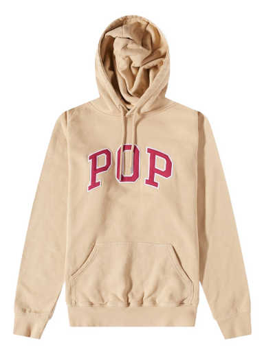 Huppari Pop Trading Company Arch Popover Hoody Beige | POPSS23-01-007