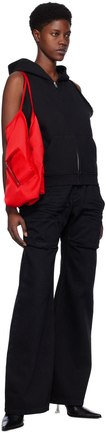 Cargo housut We11done Wire Cargo Pants Musta | WD-DP0-24-328-W-BK, 3