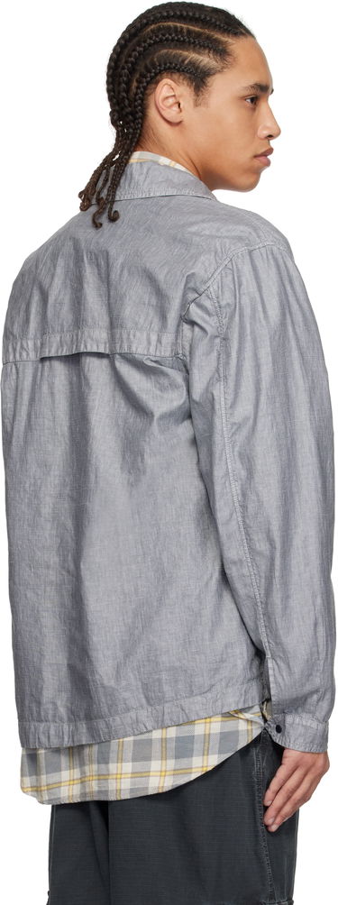 Tuulitakki C.P. Company C.P. Company Lino Wax Overshirt Harmaa | 18CMOS203A-006284G, 2
