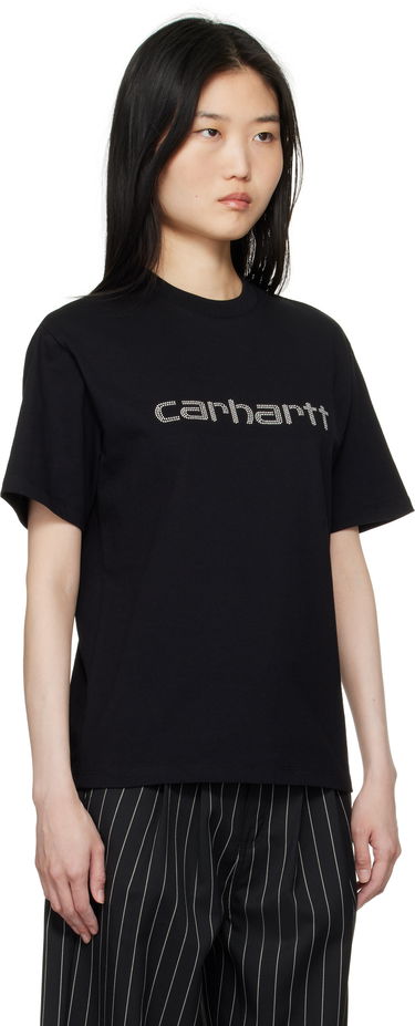 T-paita Carhartt WIP Short Sleeve Rivet Script T-Shirt Valkoinen | I034406_7, 2