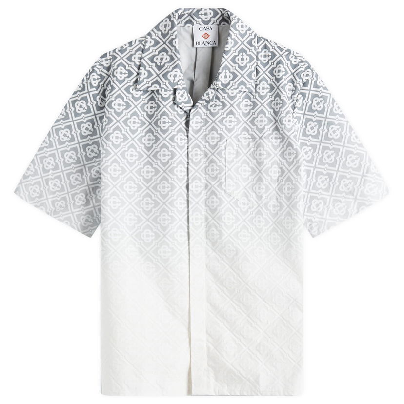 Paita Casablanca Casablanca Monogram Vacation Shirt, Size Large Harmaa | U-MPS25-SH-167-01