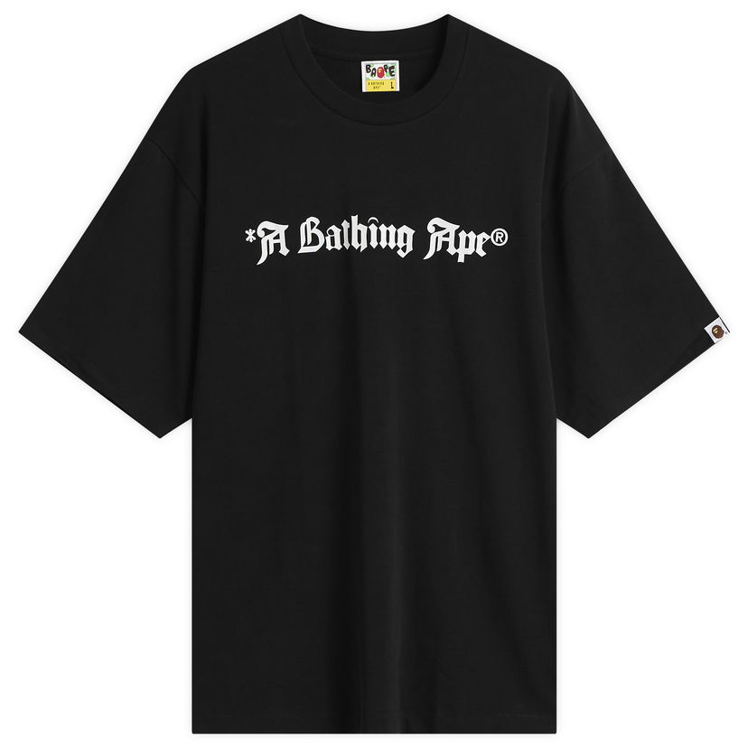 T-paita BAPE Gothic Logo T-Shirt Musta | 001TEL801325M-BLK