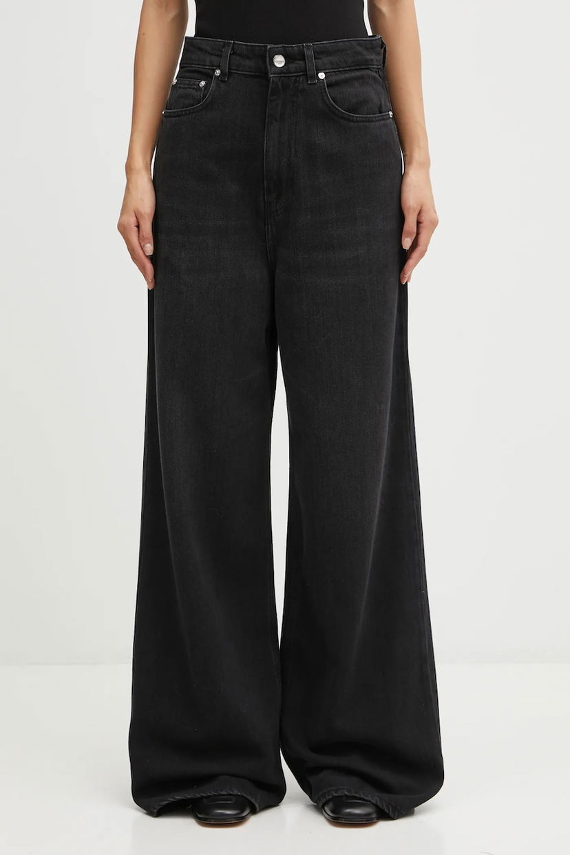 Jeans GANNI GANNI Soft Rigid Denim Baggy Musta | J1853