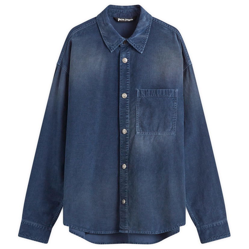 Paita Palm Angels Corduroy Overshirt Sininen | PMES043S25FAB0024646