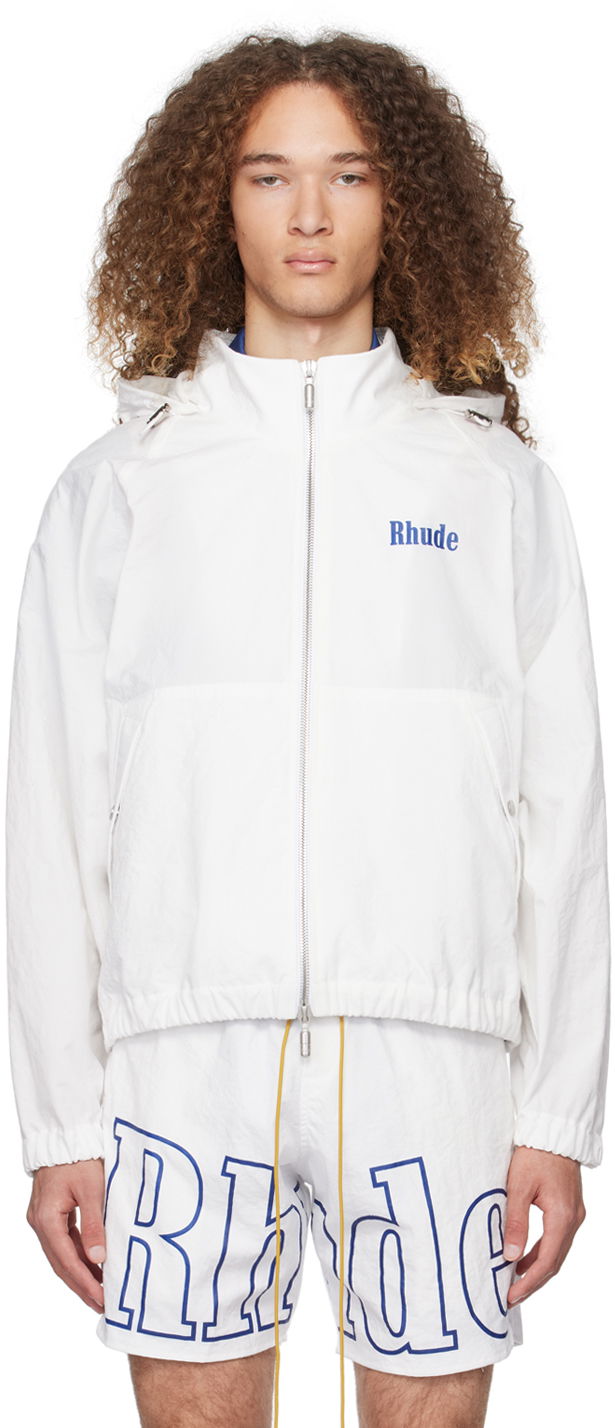 Takki Rhude Paneled Track Jacket Valkoinen | RHPS24JA11005302