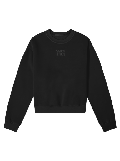 Huppari Alexander Wang Essential Crew Sweat Musta | 4CC3221360-001