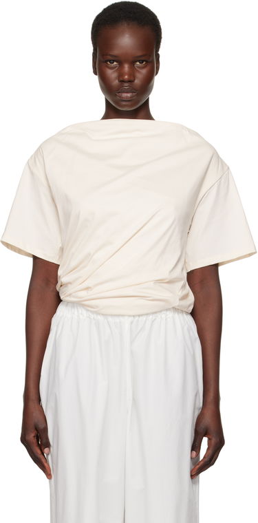 T-paita Baserange Baserange Turn Twist Front T-Shirt Beige | TOTUS-RC-SP25, 0