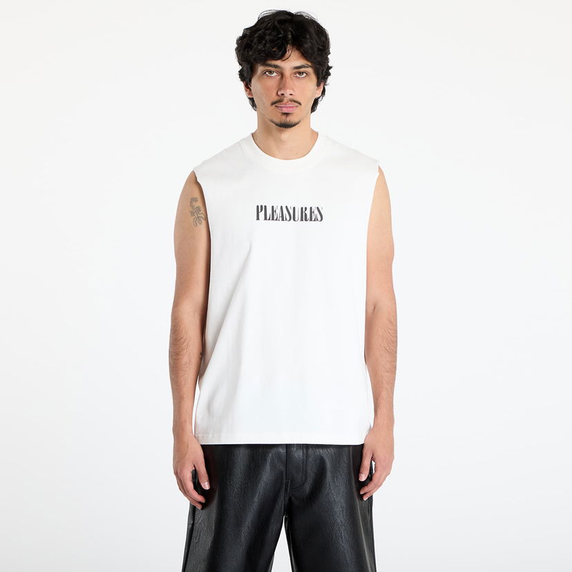 Tankkitoppi Pleasures PLEASURES Onyx Sleeveless T-Shirt Valkoinen | P25SU017 WHITE