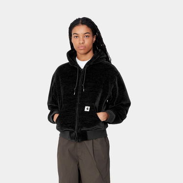 Huppari Carhartt WIP Active Fleece Zip-Up Hoodie Musta | I033905_8, 2