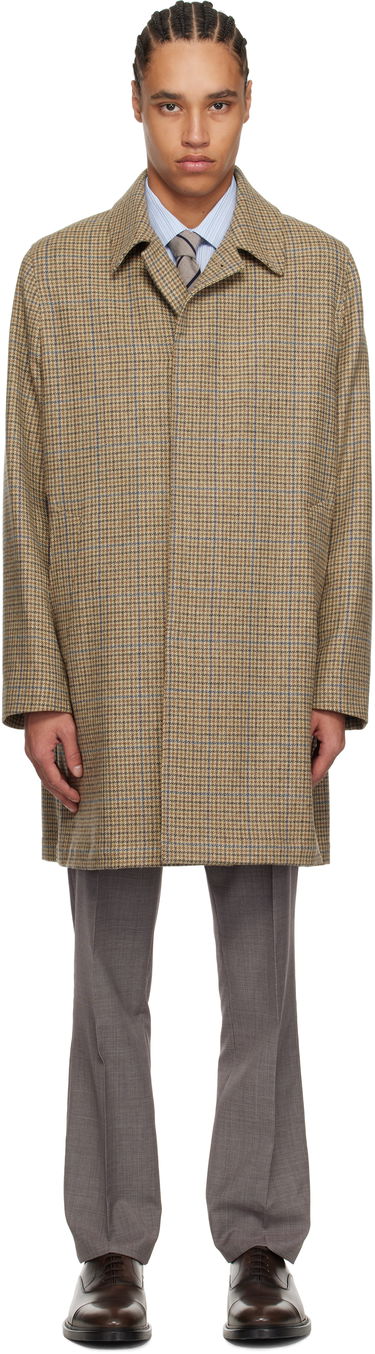 Takit Paul Smith Paul Smith Casual Fit Check Coat Beige | M1R-391Y-P02567-61, 0